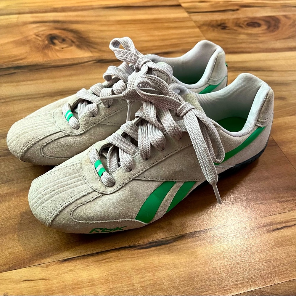 Reebok Driving Sneakers Suede Green Size 7.5 Women’s